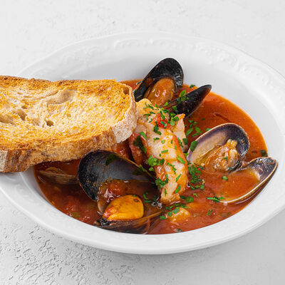 Суп с морепродуктами в Волга-Волга по цене 1490 ₽