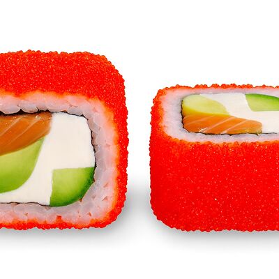 Калифорния с лососем в Пицца & Суши baba Napoli по цене 1239 ₽