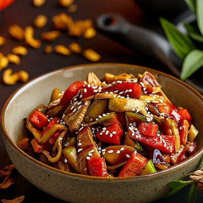 Лапша удон с креветками в Shegai Family по цене 770 ₽