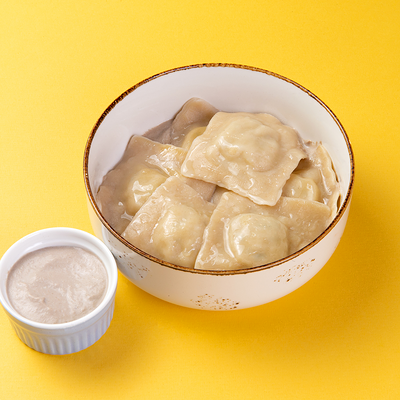 Равиоли с цыпленком и сливочно-грибным соусом в Handy Place по цене 295 ₽