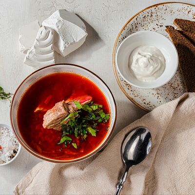 Борщ в Шеф-Рояль по цене 490 ₽