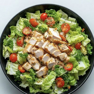 Салат Цезарь с копченной грудкой в Да! Роллы по цене 495 ₽