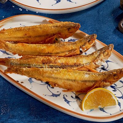 Хрустящая жареная корюшка в Урюк по цене 890 ₽