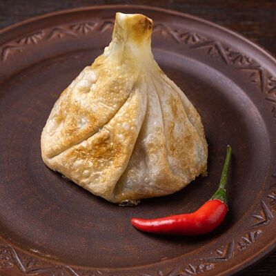 Хинкали с картофелем и грибами жареные 3 шт в Хинкальная Сациви по цене 300 ₽