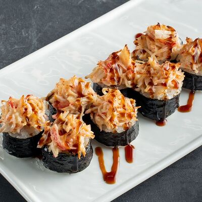Мини-острый запеченный Снежный краб в CRAZY SUSHI по цене 335 ₽