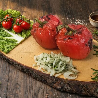 Перец болгарский на мангале в Тибон по цене 100 ₽