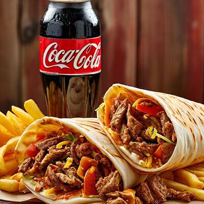 Комбо с классической шаурмой с курицей и говядинойв Отличный вкус Шаурма и Чебуреки по цене 800 ₽