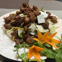 Китайский шашлык на зубочистках в Мир
