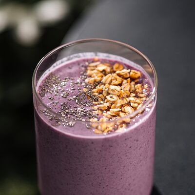 Смузи Йогурт-Чиа-голубика-овсянка в Вера Фёдоровна по цене 390 ₽