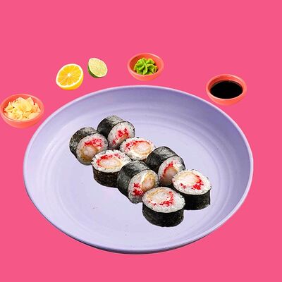 Острый ролл Креветка Панировке Маки Big в Big Fish по цене 1145 ₽