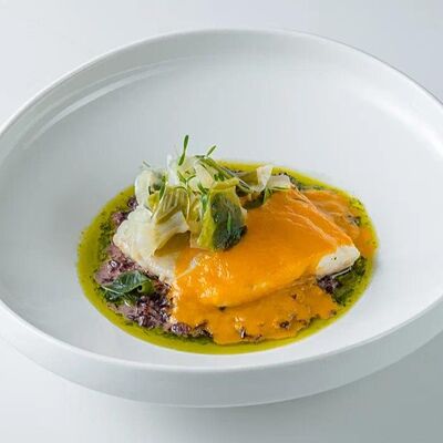 Филе сибаса с ризотто из дикого риса в Cafe Imperial по цене 3200 ₽