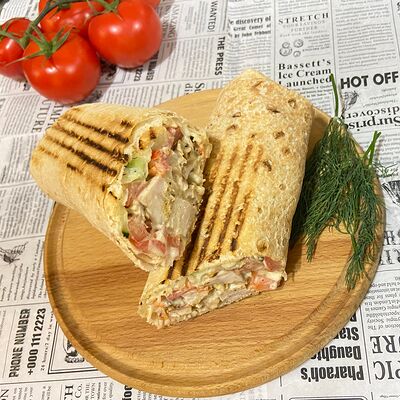 Двойная шаверма в лаваше (курица) в Шашлык от души по цене 550 ₽