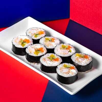 Кимбап с тигровыми креветками в Poke'n'roll по цене 750 ₽
