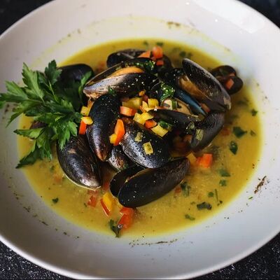 Мидии в белом вине по-неаполитански в Вирид ярд по цене 828 ₽