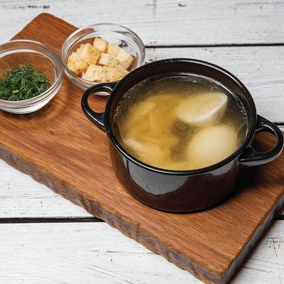 Куриный бульон в Овертайм по цене 320 ₽