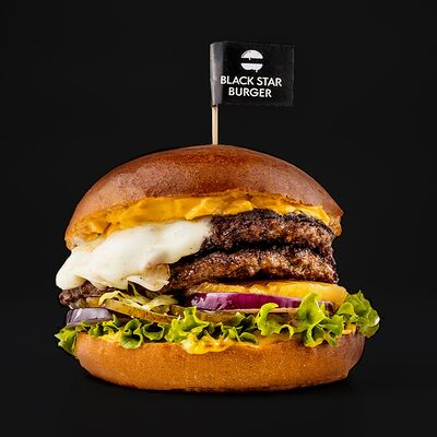 Бургер Гавайский Black Angus двойной в Black Star Burger по цене 910 ₽