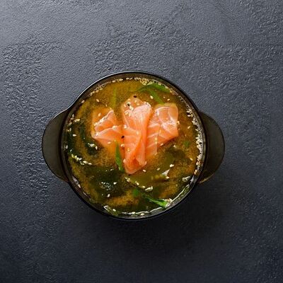 Мисо с лососем в Дзиро суши-бар по цене 550 ₽