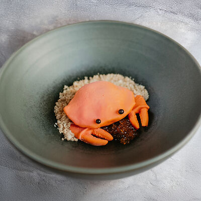 Краб с абрикосовой икрой в КрабыКутабы по цене 850 ₽