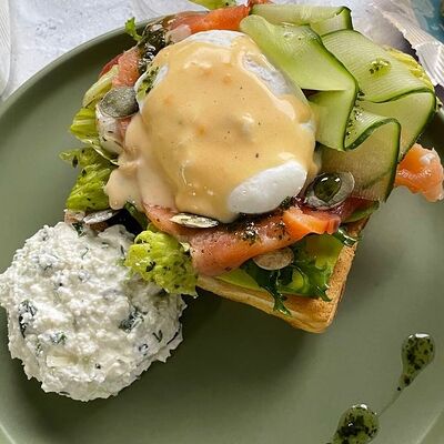 Бельгийская вафля с рыбой в Андриана по цене 840 ₽