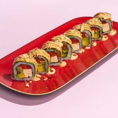 Веган ролл с тофу и шпинатом в Сушки на макушке по цене 960