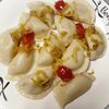 Вареники с картошкой и обжаренным луком в А-ля блинчик по цене 350