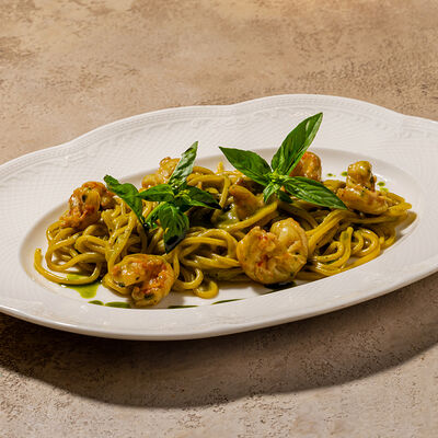 Паста с лангустинами и соусом песто в Cafe Sisi по цене 940 ₽