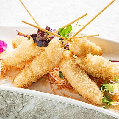 Креветка темпура с тремя соусами в Blackberry по цене 36 р.