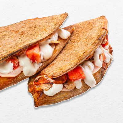 Кесадилья с ветчиной и соусом ранч в 10 вкусных пицц по цене 499 ₽