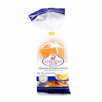 Мармелад Дольки апельсиновые и лимонные, Luhders в Азбука Вкуса Экспресс Меню по цене 237 ₽