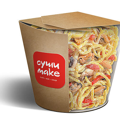 Лапша с мидиями в Суши Make по цене 339 ₽