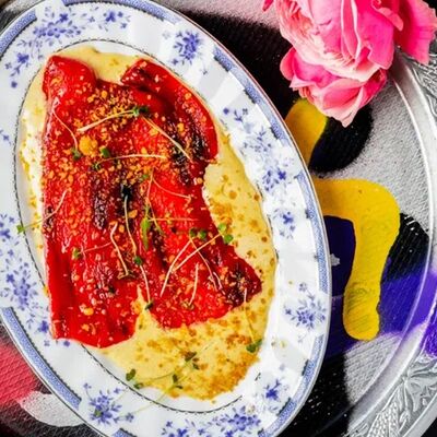 Сладкие печеные перцы с тунцовым айоли в Цех по цене 280 ₽