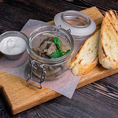 Маринованные грибы со сметанойв The Kabak по цене 800 ₽