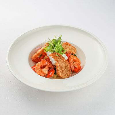Греческий салат с креветками в La Scala Trattoria Ignazio по цене 38 р.