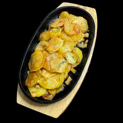 Картофель по-охотничьи со шкварками в Навруз по цене 370 ₽