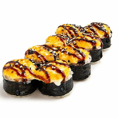 Запеченная Курочка в Некруглая пицца и роллы по цене 442 ₽