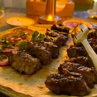 Баранья печень в бараньей сетке в КИНДЗА-ДЗА