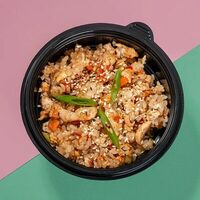 Рис с курицей и овощами в Август