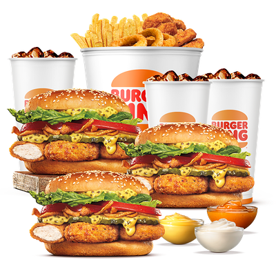 Комбо с Чикен Жюльен на троих в Burger King по цене 78 р.