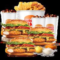 Комбо с Чикен Жюльен на троих в Burger King