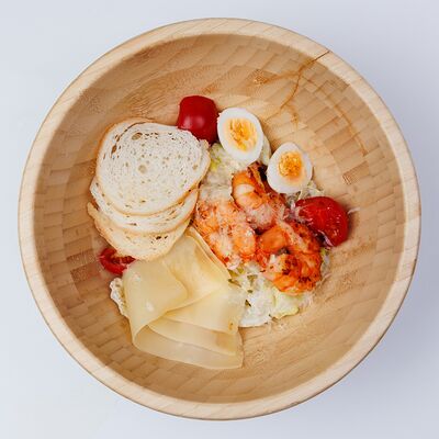 Классический Цезарь с креветкой Grill в DoubleU по цене 650 ₽