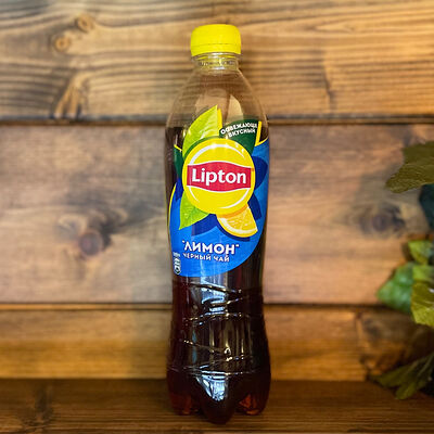 Липтон черный чай со вкусом лимона в То место по цене 150 ₽