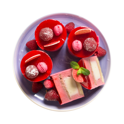 Пирожное муссовое Малина от шеф-кондитера Ав в Азбука Вкуса Экспресс Меню по цене 289 ₽