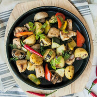 Горячая сковородка с куриной грудкой в Квартира 162