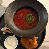 Борщ с черносливом и мясом лосяв Графъ Нулинъ