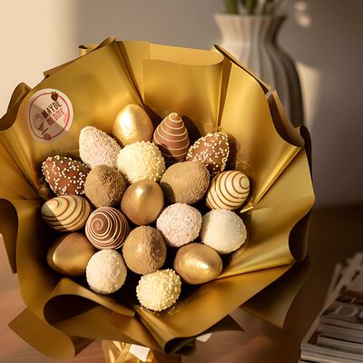 Букет из клубники Золотая осеньв Maybe berry по цене 3300 ₽