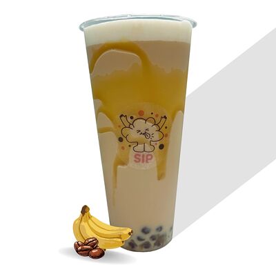 Банановый латте с тапиокой S в Sip bubble tea по цене 420 ₽