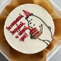 Бенто Мишка с тортом в Bala bakery