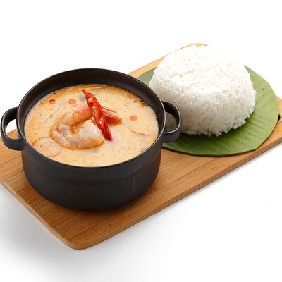 Том ям с креветкой и рисом в Тайские рисоварни Soi7 по цене 680 ₽