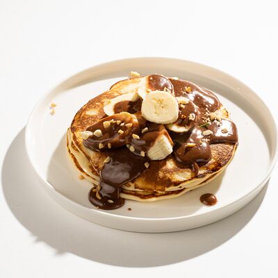 Панкейк с бананом и шоколадом в Blinchik по цене 370 ₽