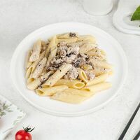 Пенне с курицей и грибамив Простая еда